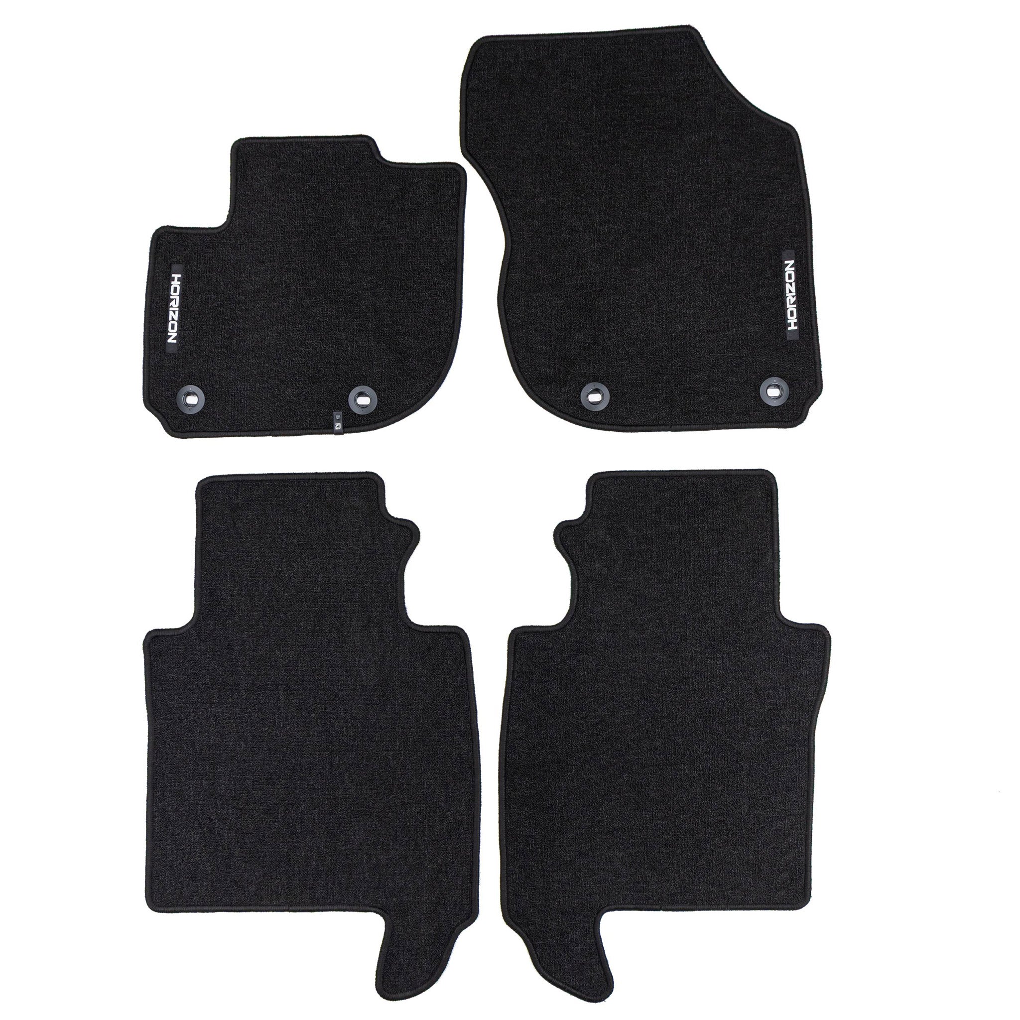 Tapis de Sol de Voiture pour Honda HR-V e:HEV 2021-2026 Velours Noir 4Pcs