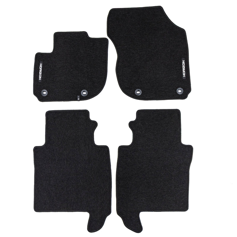 Tapis de Sol de Voiture pour Honda HR-V e:HEV 2021-2025 Velours Noir 4Pcs
