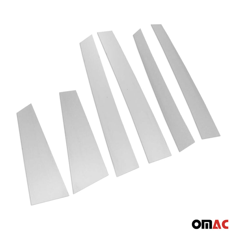 Couverture Garniture de pilier B pour Jeep Renegade 2014-2024 en acier inox 6Pcs