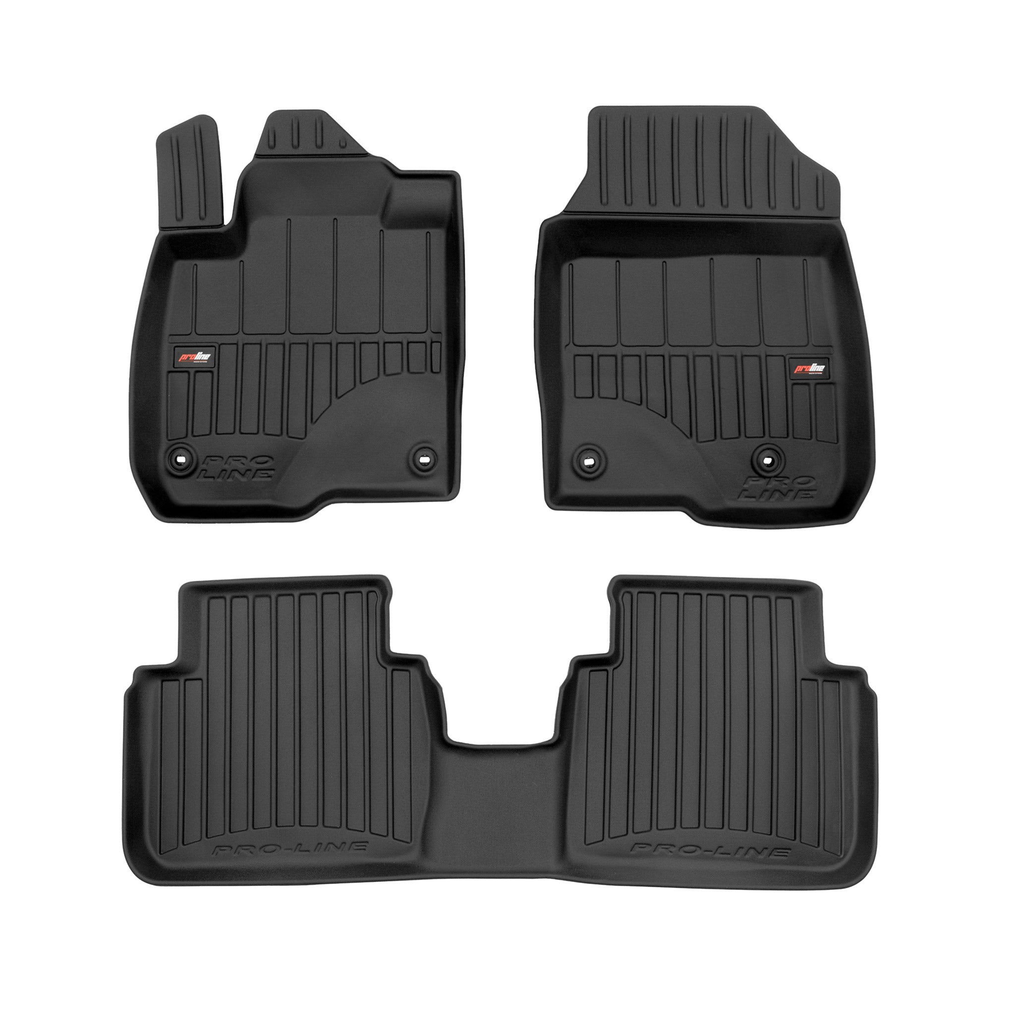 OMAC Tapis de sol sur mesure noir pour Honda ZR-V 2023-2026 3 pièces en TPE
