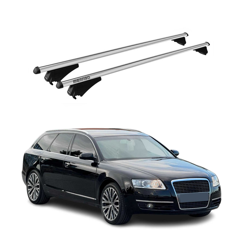 Tiger Barres de toit transversales pour Audi A6 4C Avant 2005-2011 Gris