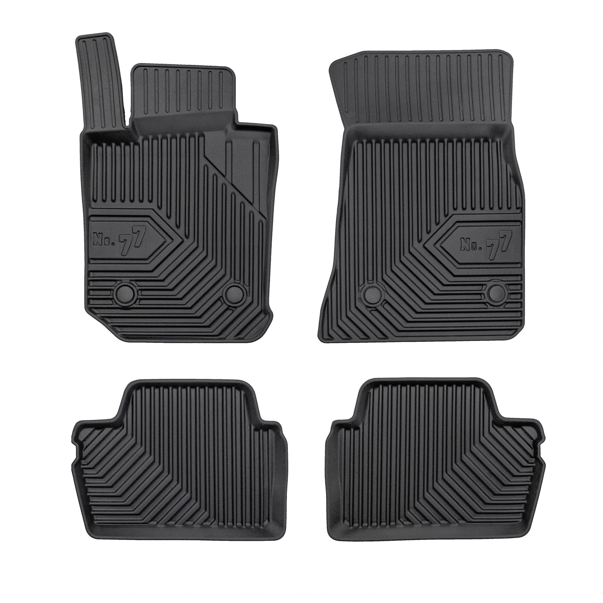 Tapis de Sol de Voiture No.77 pour BMW Série 2 Coupé G42 2021-2026 TPE Noir 4Pcs