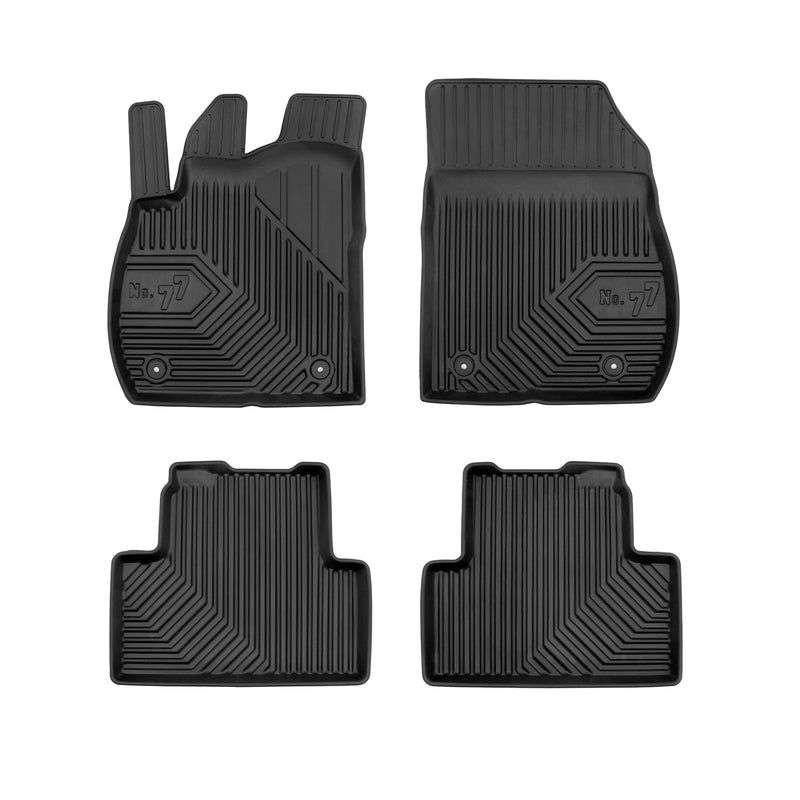 Tapis de Sol de Voiture pour Opel Zafira C 2012-2019 TPE Antidérapant Noir 4Pcs