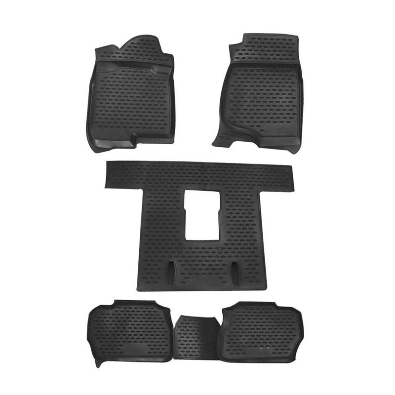 Tapis de sol pour Cadillac Escalade 2006-2015 en caoutchouc TPE 3D Noir 5Pcs