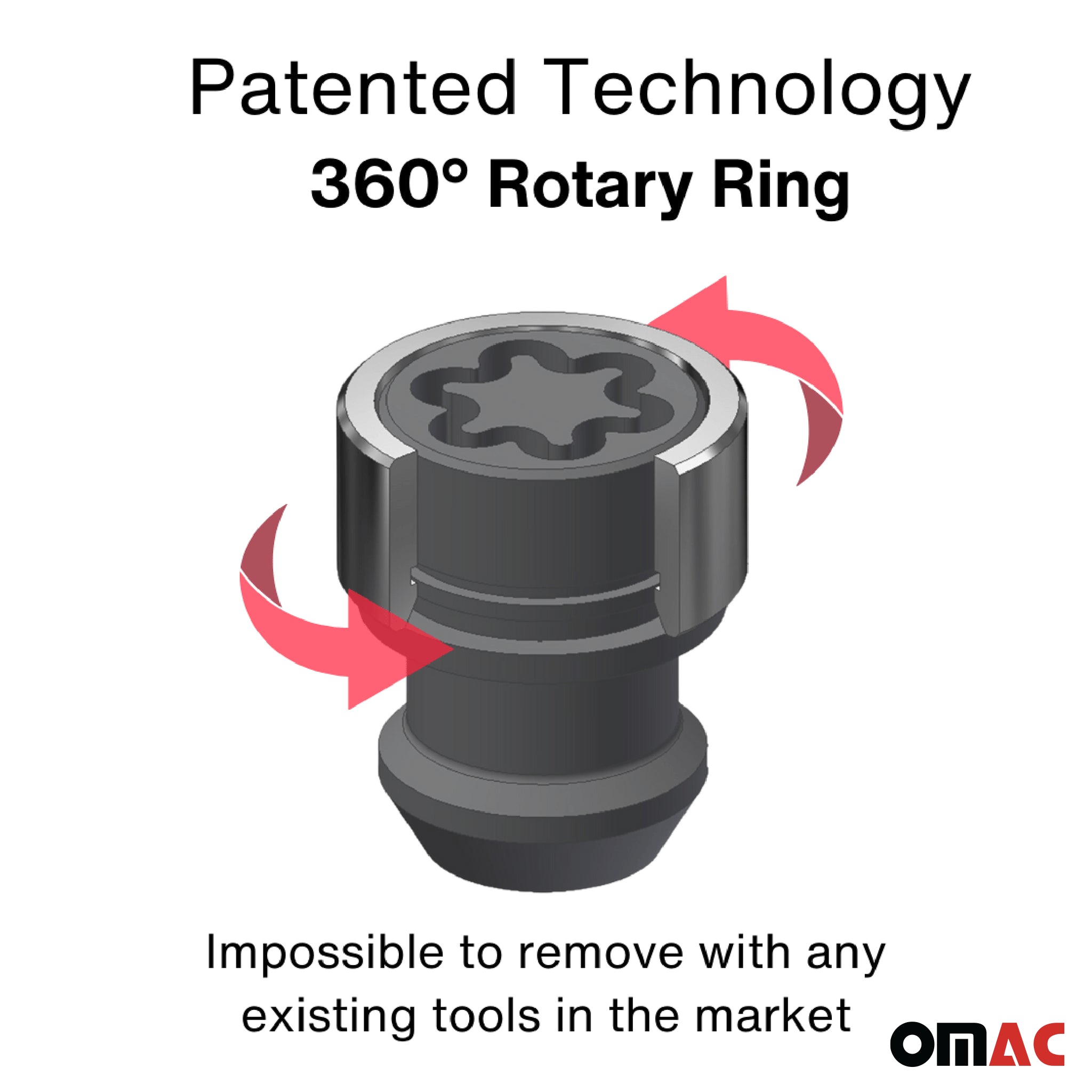 Vis de roue antivol pour KIA E-Soul / E-Niro / Xceed dès 2019 Gris 4x M12X1.5