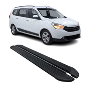 Marchepieds Latéraux pédale pour Dacia Lodgy 2012-2024 Noir Aluminium 2Pcs
