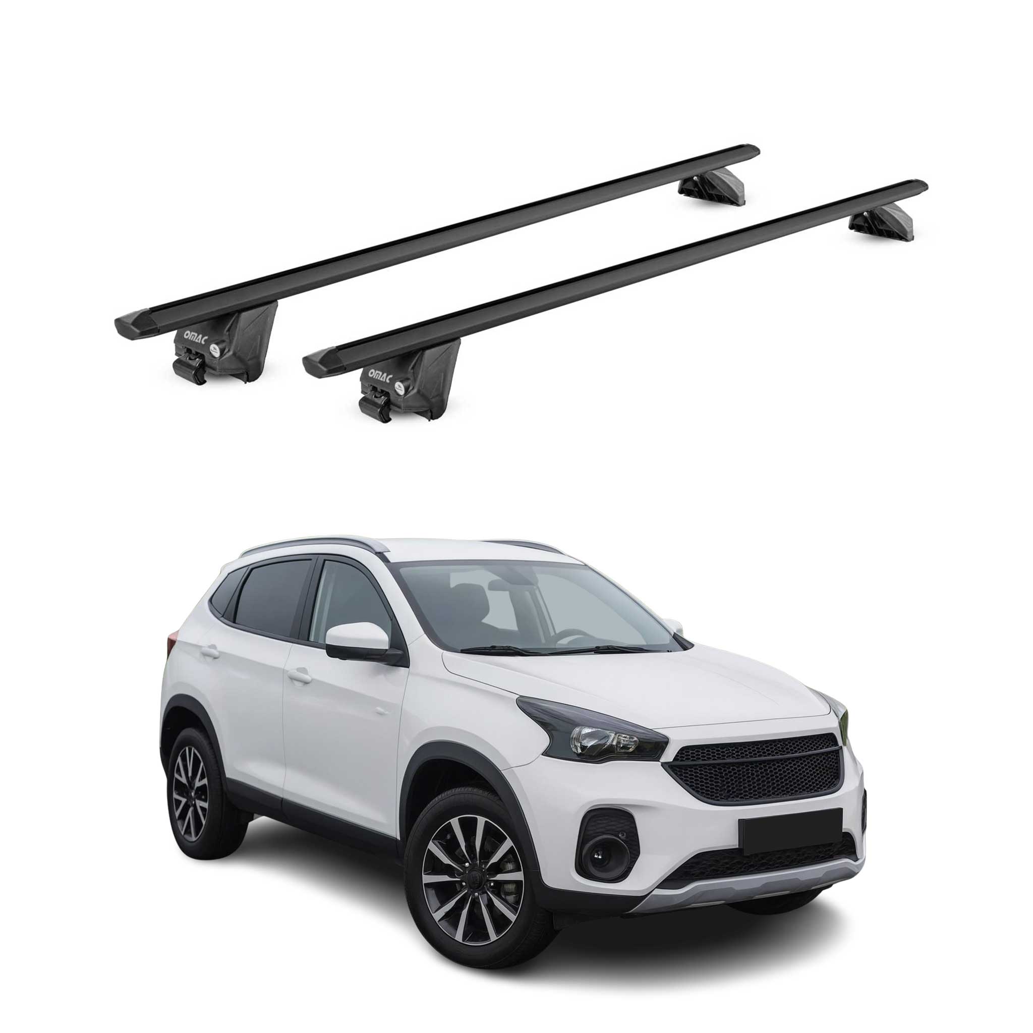 Barres de toit transversales pour DR 6.0 2021-2026 Alu Noir 2 pièces ABE