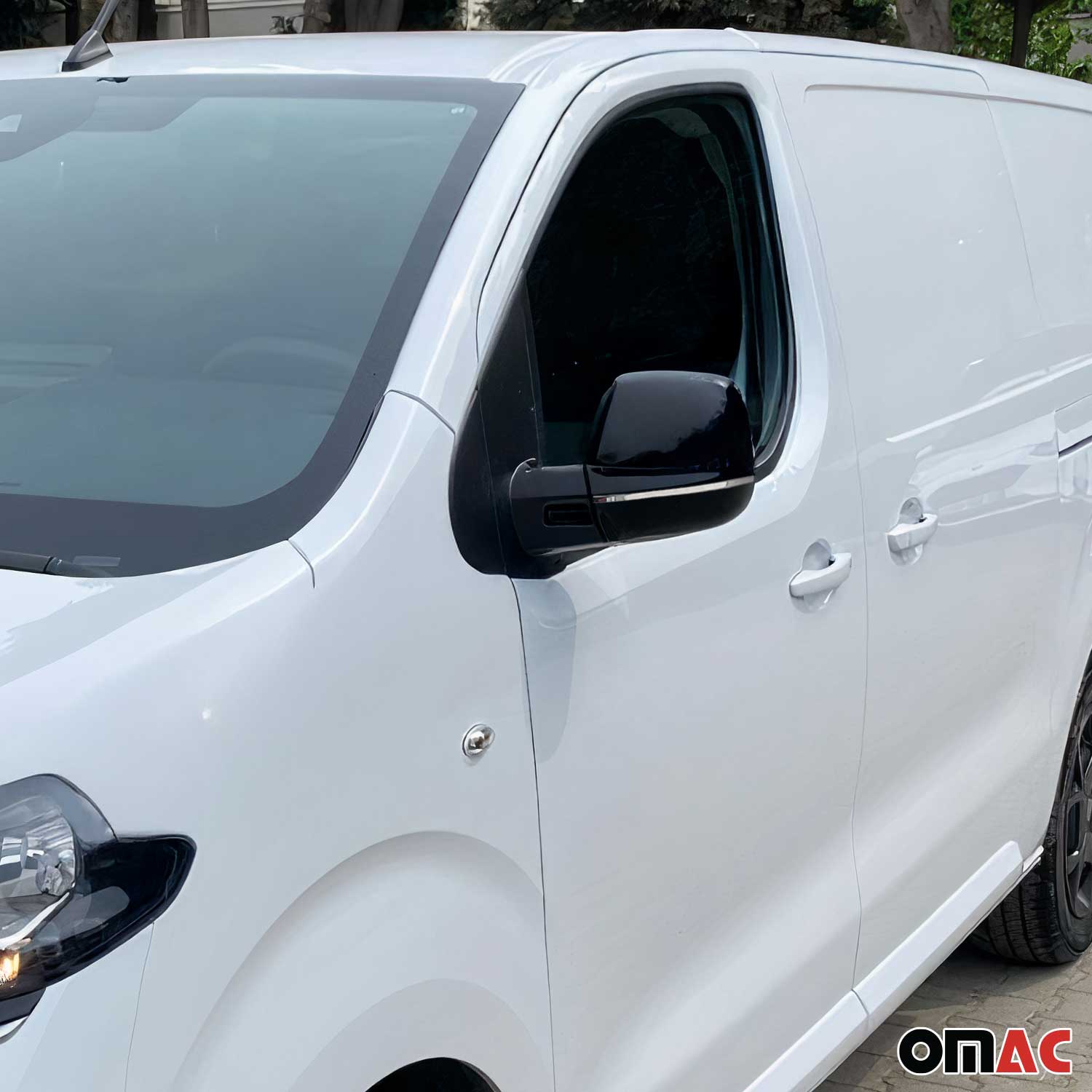 Coques de Rétroviseurs pour Opel Vivaro 2014-2019 en Acier Chromé Argent