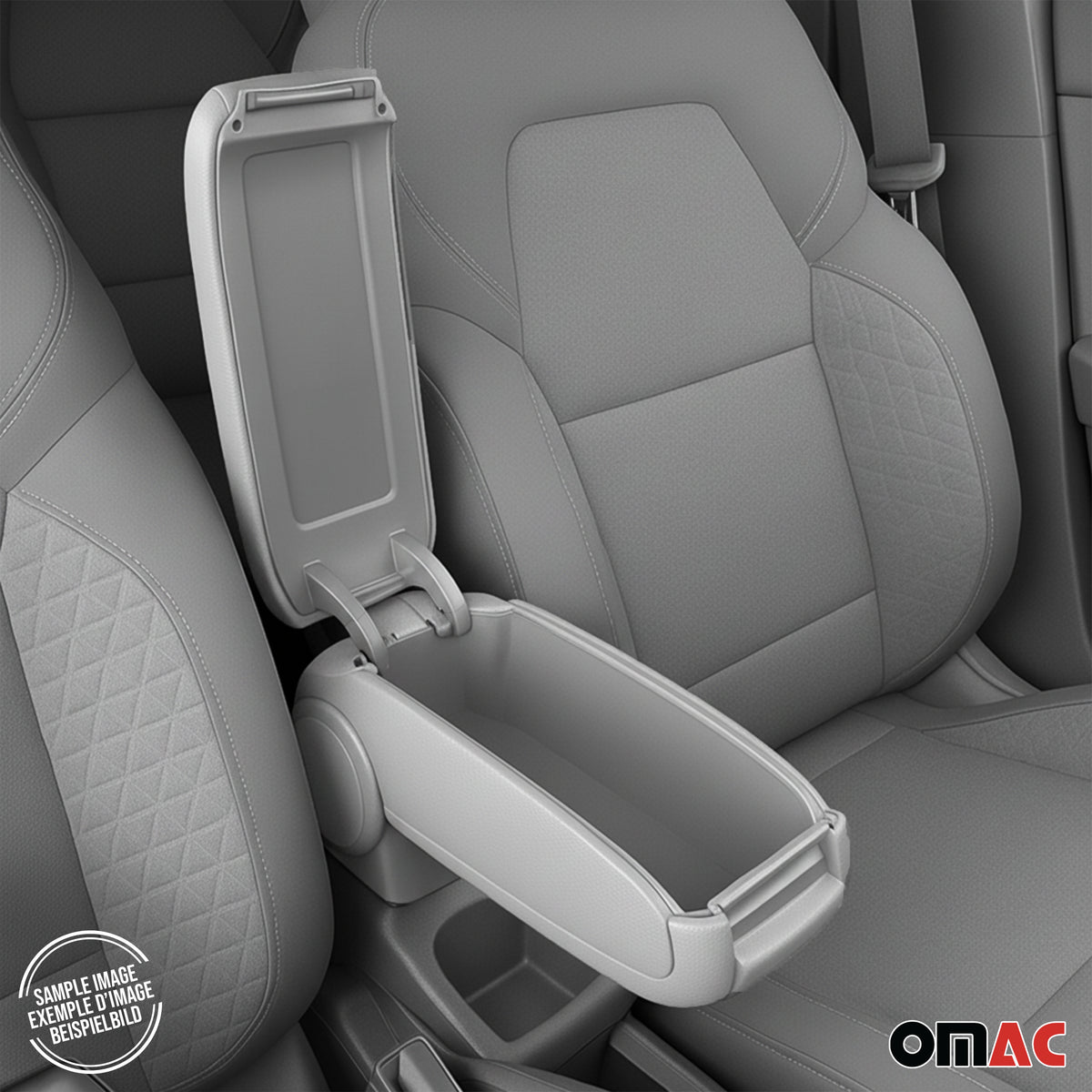 Accoudoir pour Ford Transit Tourneo Courier 2014-2024 Vinyl Abs Gris