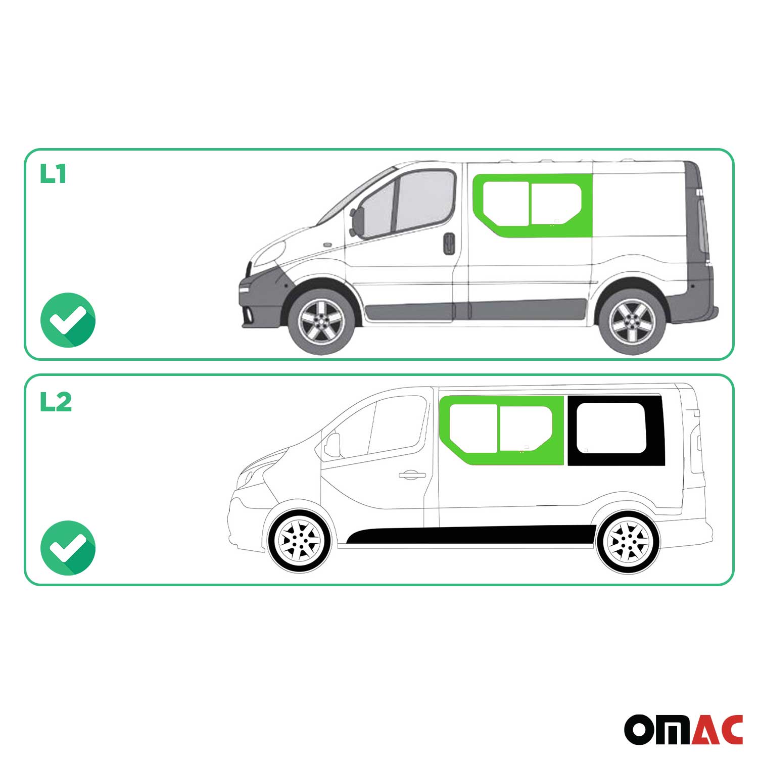 Vitre de Porte pour Opel Vivaro 2001-2014 L1/L2 Avant Gauche non coulissante