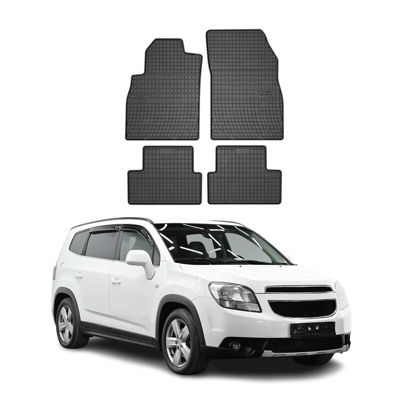 Tapis de Sol pour Chevrolet Orlando 2010-2018 OMAC Noir Caoutchouc