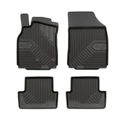 Tapis de Sol de Voiture pour Renault Megane III 2008-16 sauf Coupé TPE Noir 4Pcs