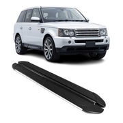 Marchepieds Latéraux pour Range Rover Sport L320 2005-2013 Alu Gris Noir 2Pcs