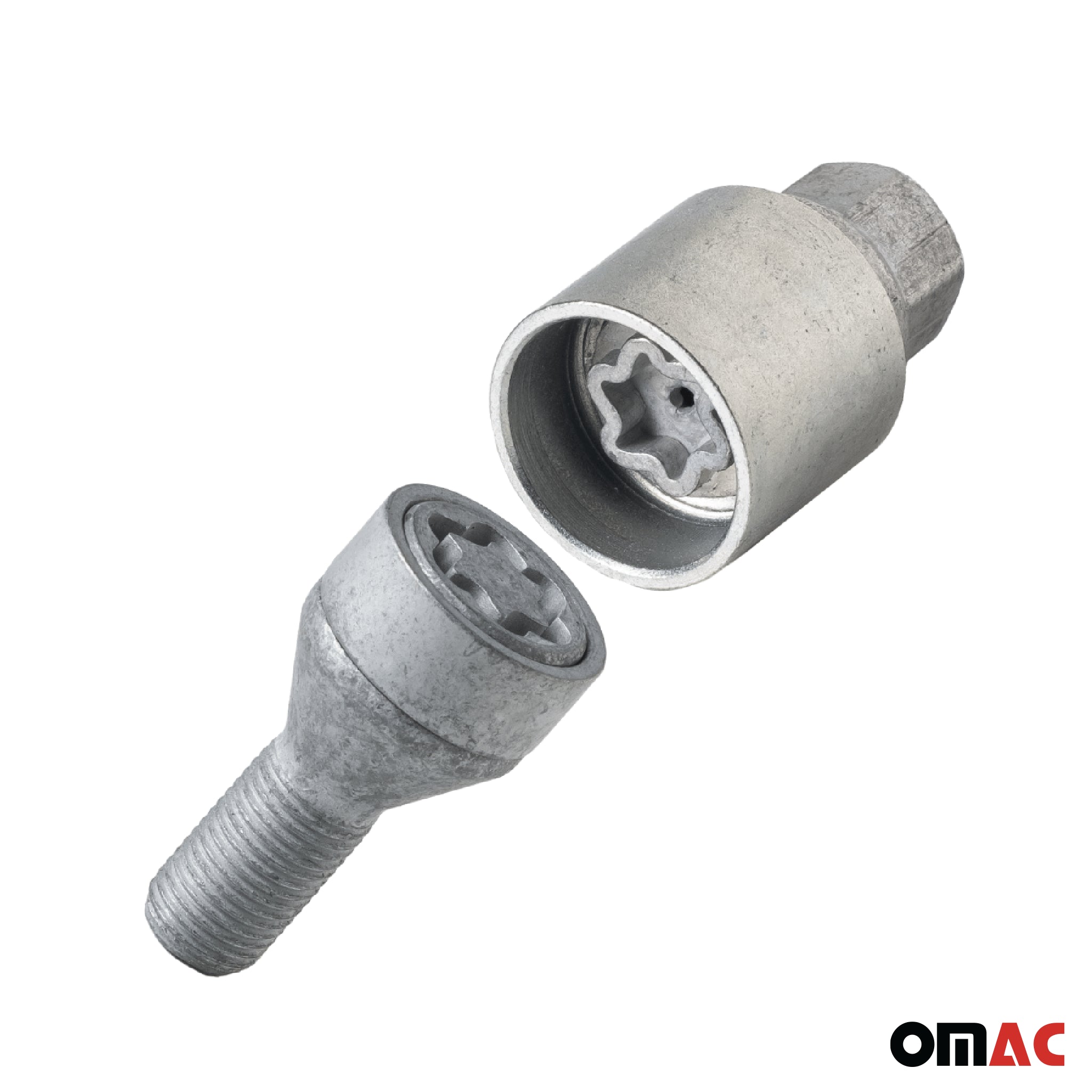 Vis de roue antivol pour BMW X5 2003-2007 Acier Gris lot de 4 M14X1,5