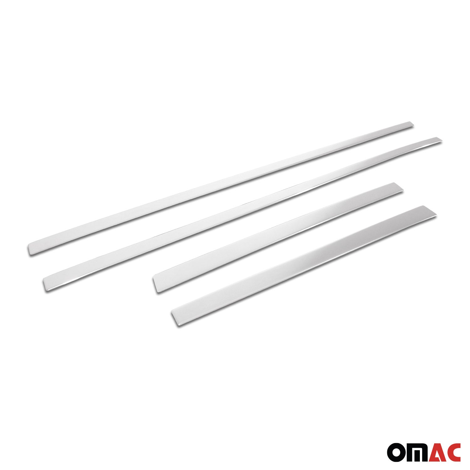 Garniture baguette de porte latérale pour BMW X4 G02 2018-2025 4Pcs inox Chromé