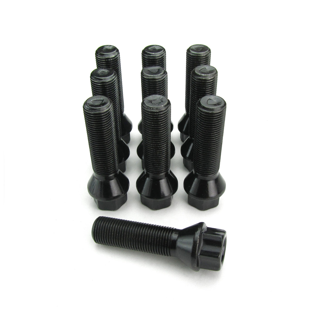 JOM Boulons de Roue Conique M14x1,25 43mm (10 St) Noir