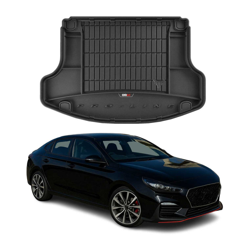 OMAC Tapis De Coffre Pour Hyundai i30 2017-2020 Premium TPE Noir
