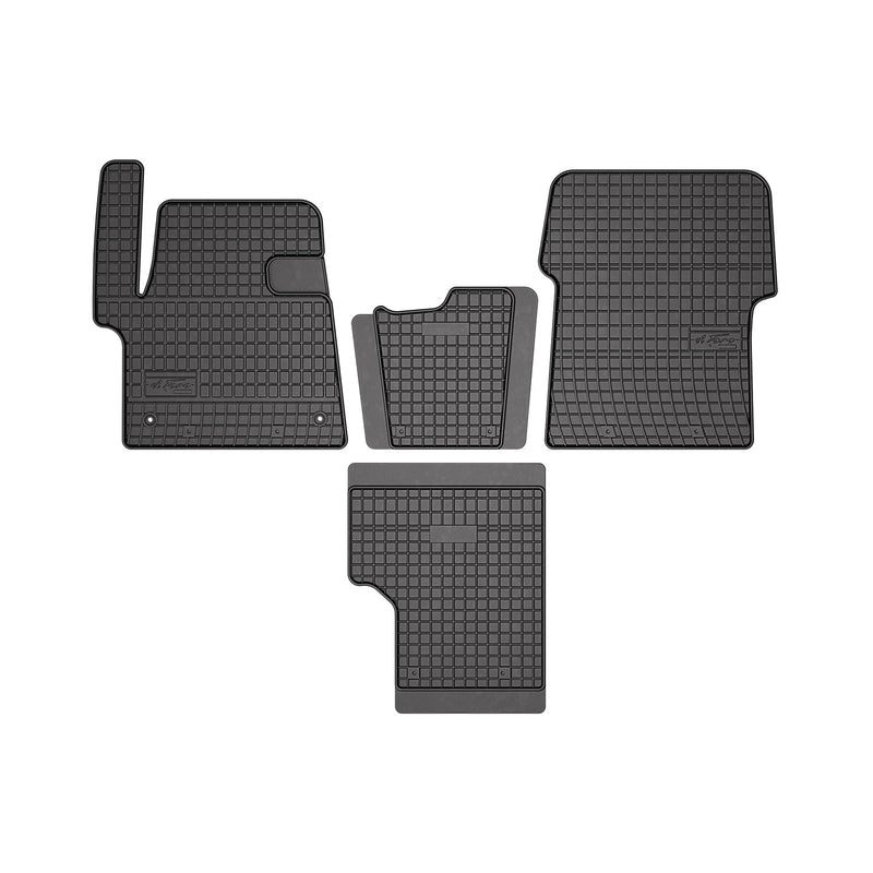 Tapis de Sol pour Peugeot Traveller 2016-2022 Noir Caoutchouc