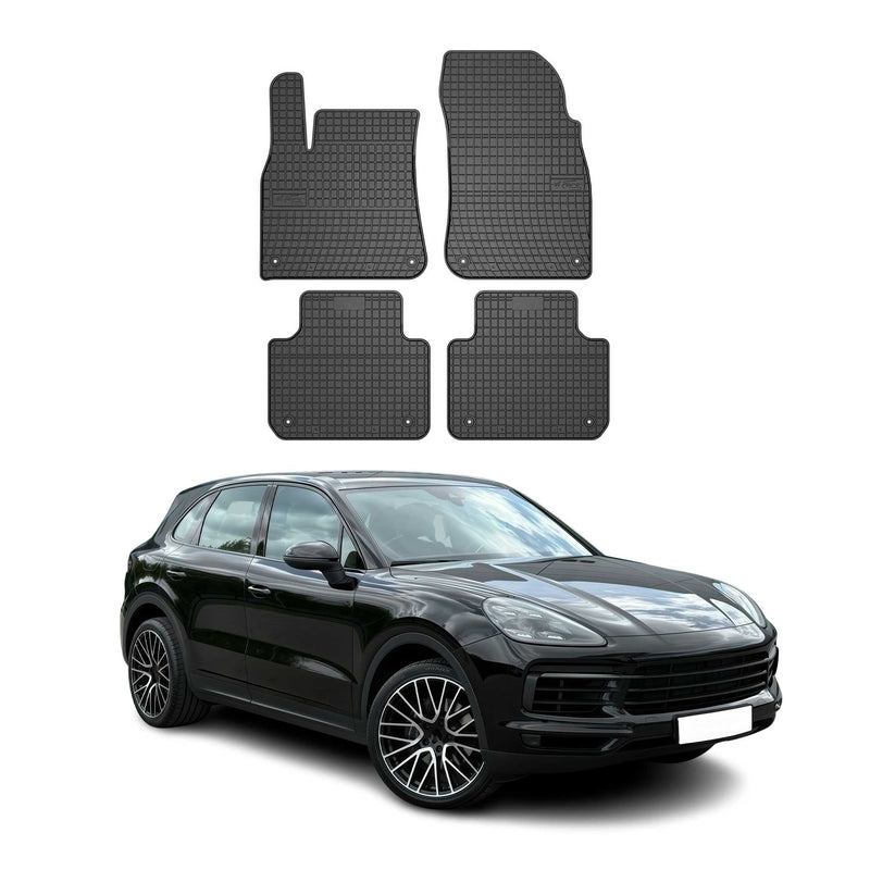 Tapis de Sol pour Porsche Cayenne 2017-2022 Caoutchouc Noir