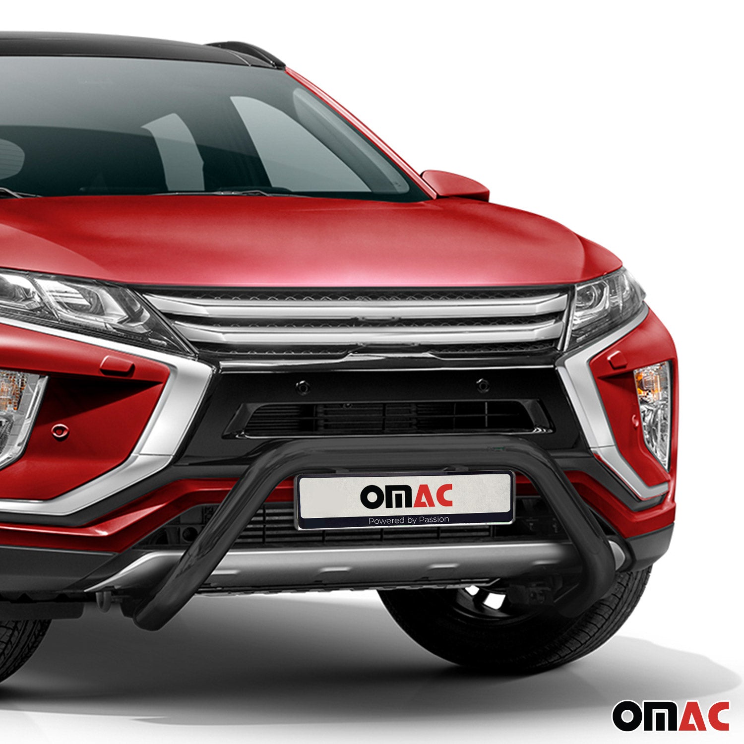 Pare-Buffle Avant Pour Mitsubishi Eclipse Cross 2018-2019 Acier Noir