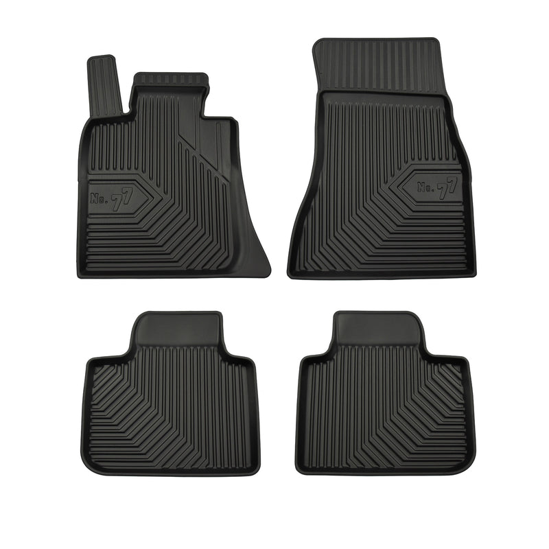 Tapis de Sol de Voiture pour BMW Série 6 Gran Turismo G32 2017-23 TPE Noir 4Pcs