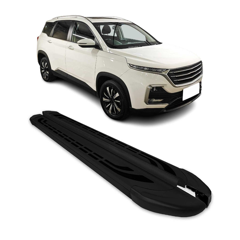 Marchepieds Latéraux pour Chevrolet Captiva 2019-2024 Aluminium Noir 2Pcs