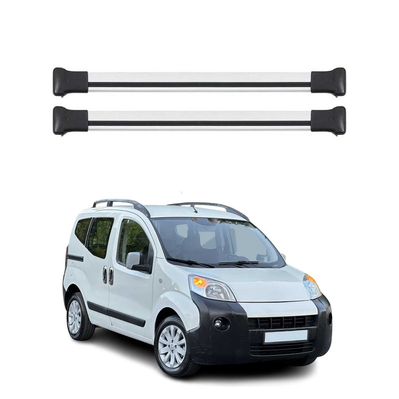 Barres de toit transversales pour Citroen Nemo 2008-2016 Aluminium Gris