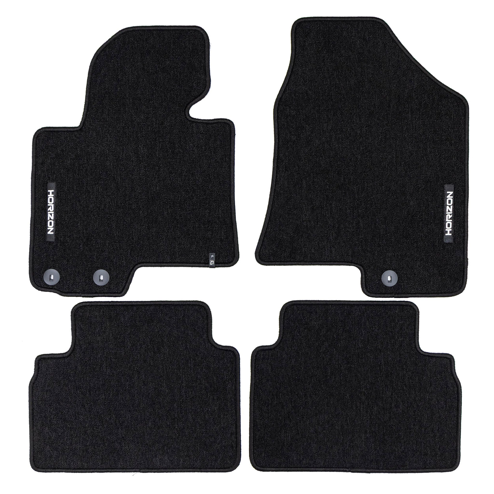 Tapis de Sol de Voiture pour Kia Sportage III 2010-2015 Velours Noir 4Pcs