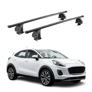 Barres de toit transversales acier pour Ford Puma 2019-2026 TÜV 75 kg Noir 2Pcs