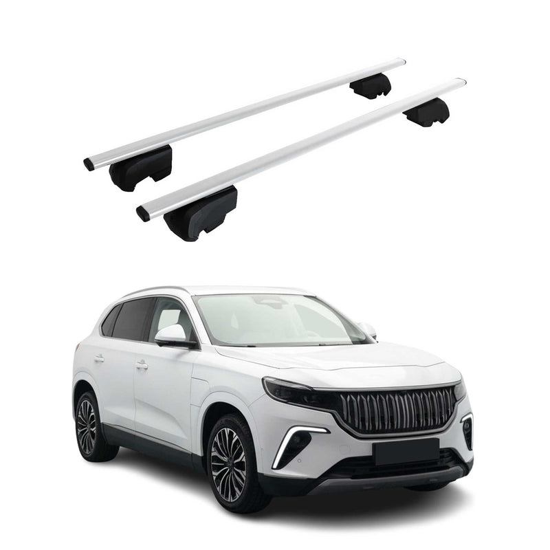 Barres de toit Transversales pour Togg T10X 2023-2025 Fer Gris ABE 2x