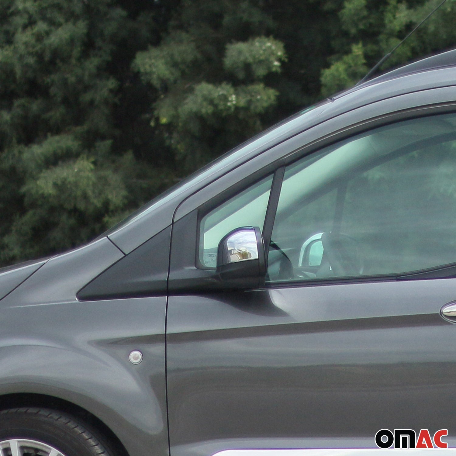 2014-2018 Ford Transit/Tourneo Courier PRE-FL Coques de Rétroviseurs ABS Argent