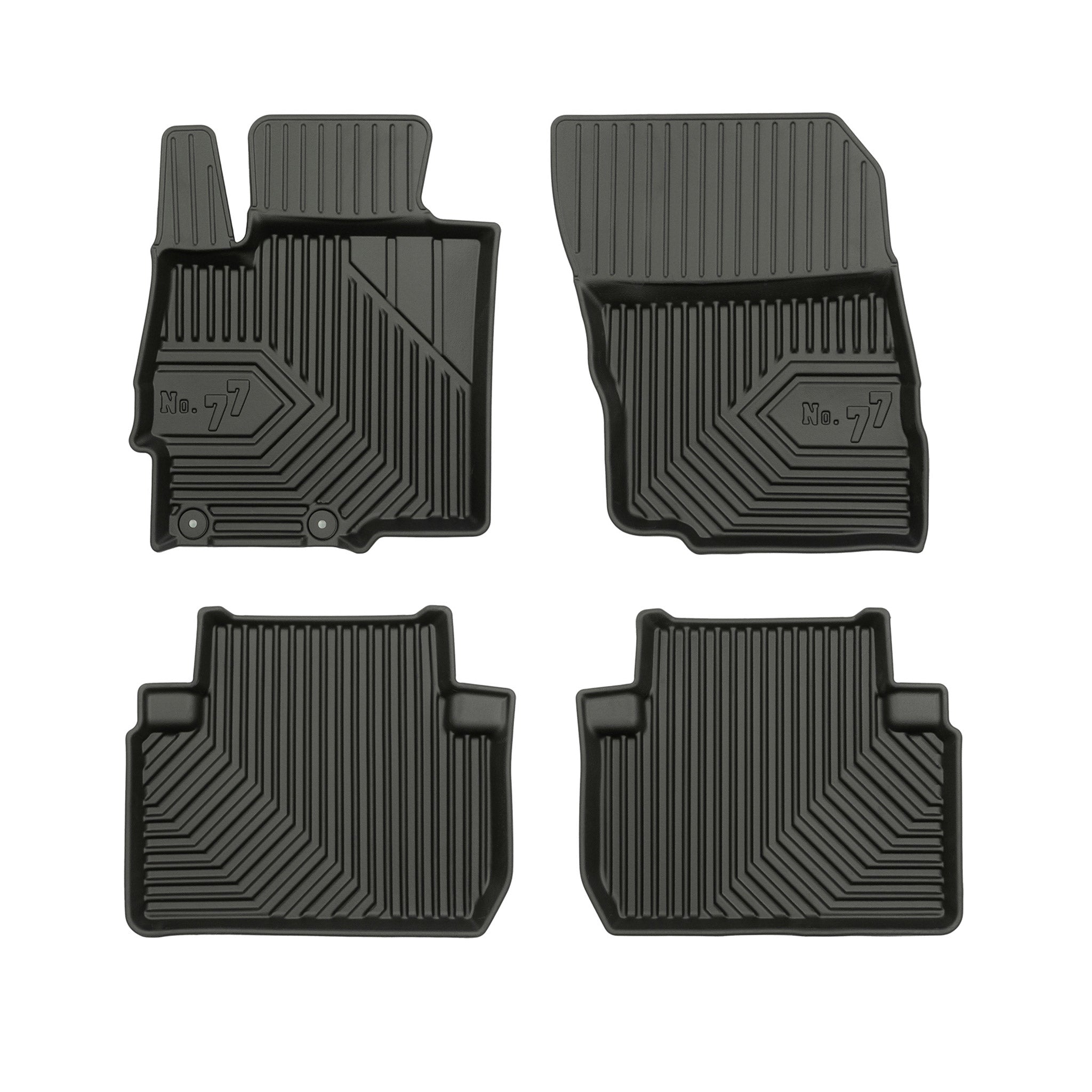 Tapis de sol pour Mitsubishi Eclipse Cross 2018-2026 sauf PHEW TPE Noir 4Pcs