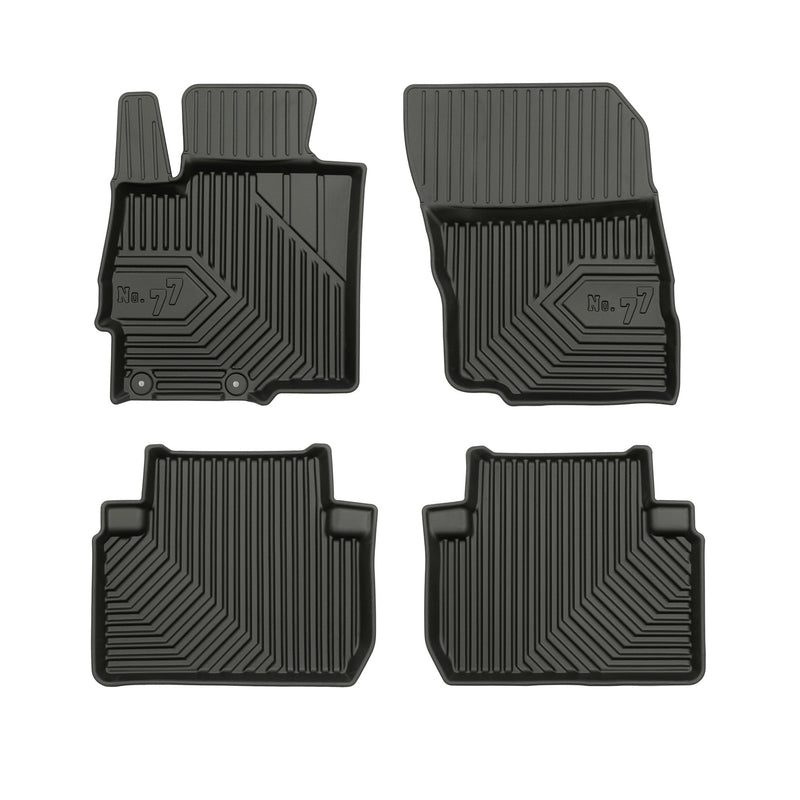 Tapis de sol pour Mitsubishi Eclipse Cross 2018-2025 sauf PHEW TPE Noir 4Pcs