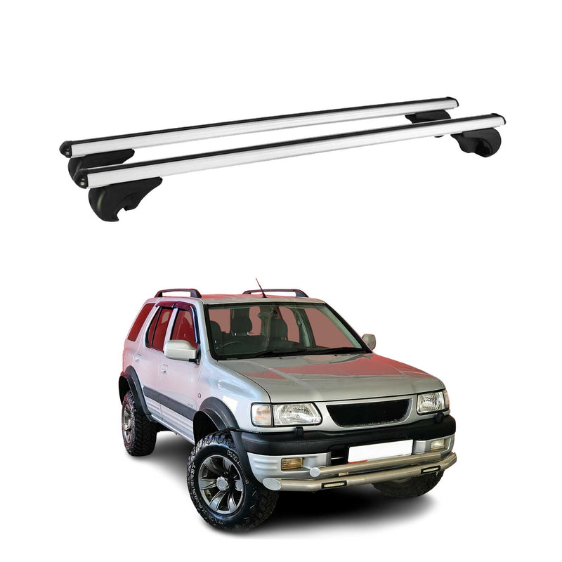 Barres de toit Transversales pour Opel Frontera 1998-2004 Aluminium Argent