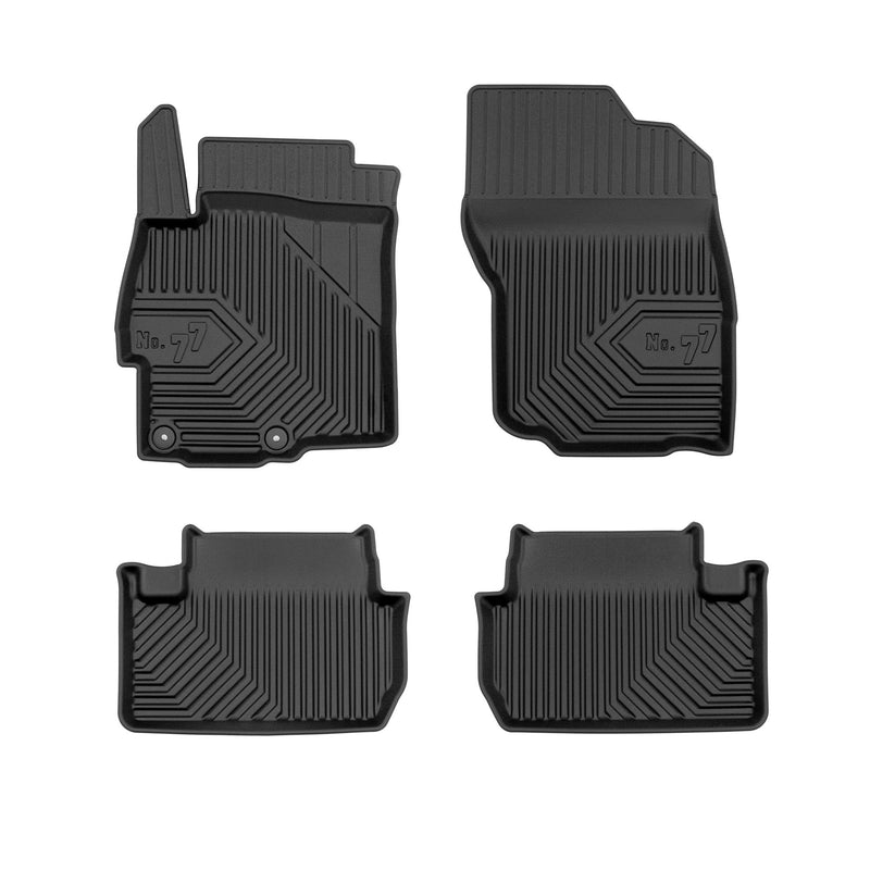 Tapis de Sol de Voiture pour Mitsubishi Lancer VIII 2007-2017 TPE Noir 4Pcs