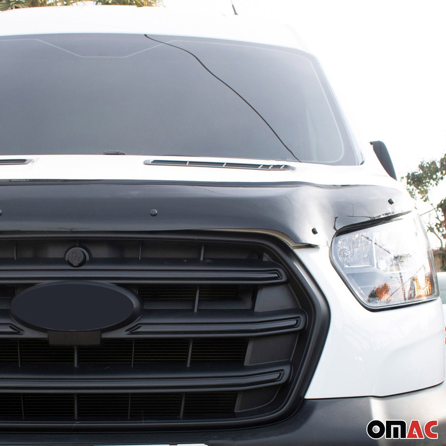 2014-2019 Ford Transit PRE-FL Déflecteur de Capot en Acrylique Noir