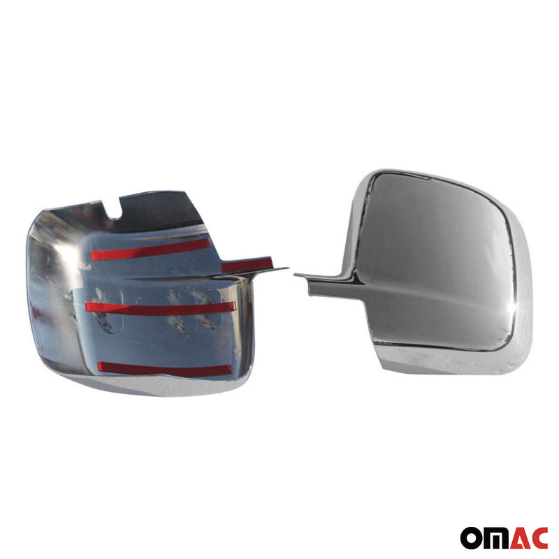 Coques de Rétroviseurs pour Citroen Nemo 2008-2021 en ABS Argent