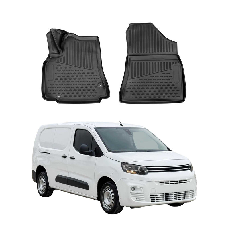OMAC Tapis de sol pour Peugeot Partner Tepee 2018-2025 sur mesure en caoutchouc