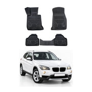 Tapis de sol pour BMW X1 - E84 2009-2015 Noir 3D en Caoutchouc TPE 4Pcs