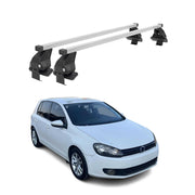 Barres de toit transversales pour VW Golf VI 2008-2012 Acier Gris
