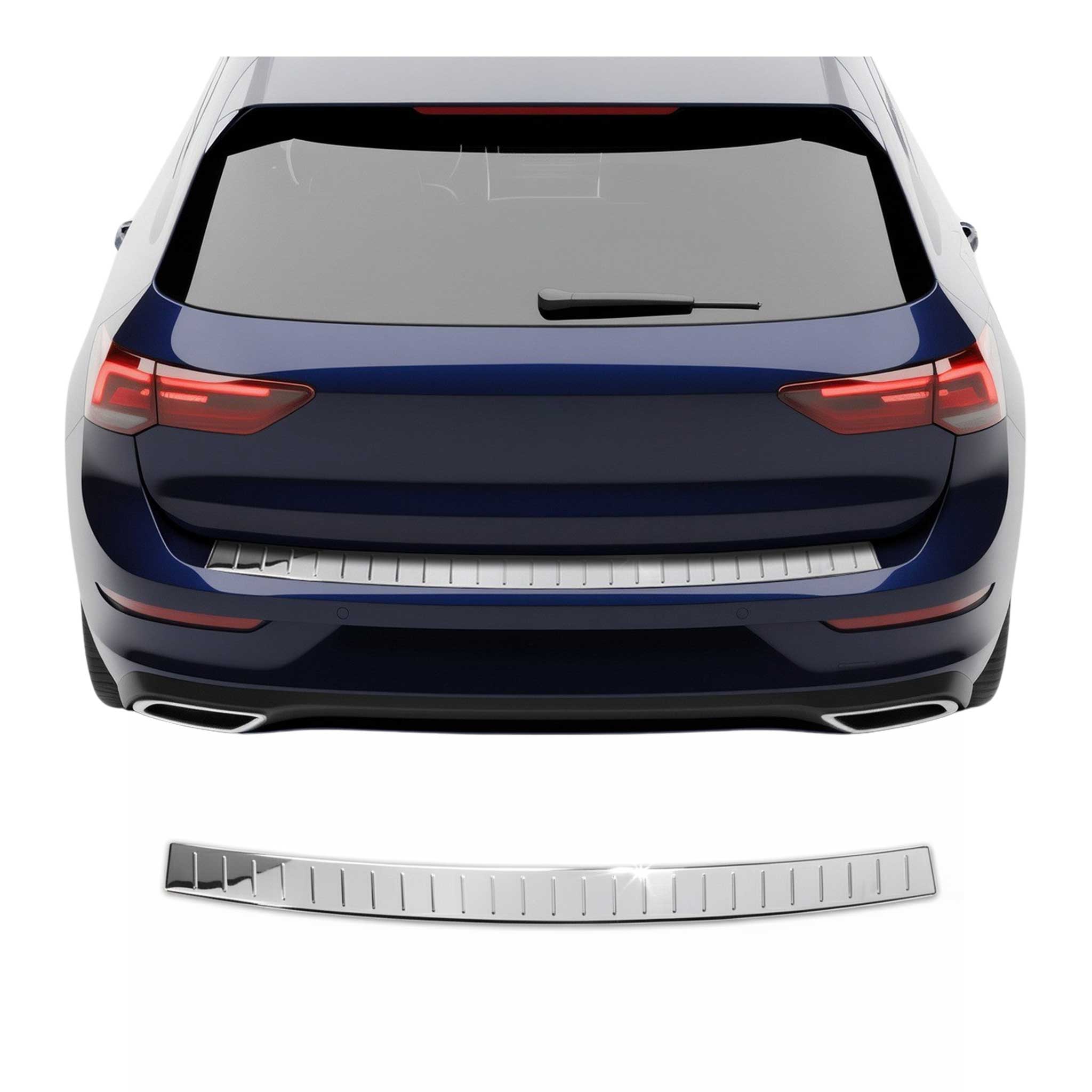 Protection de Pare-Chocs Arrière pour VW Golf mk8 Hatchback 2019-2026 Inox polie