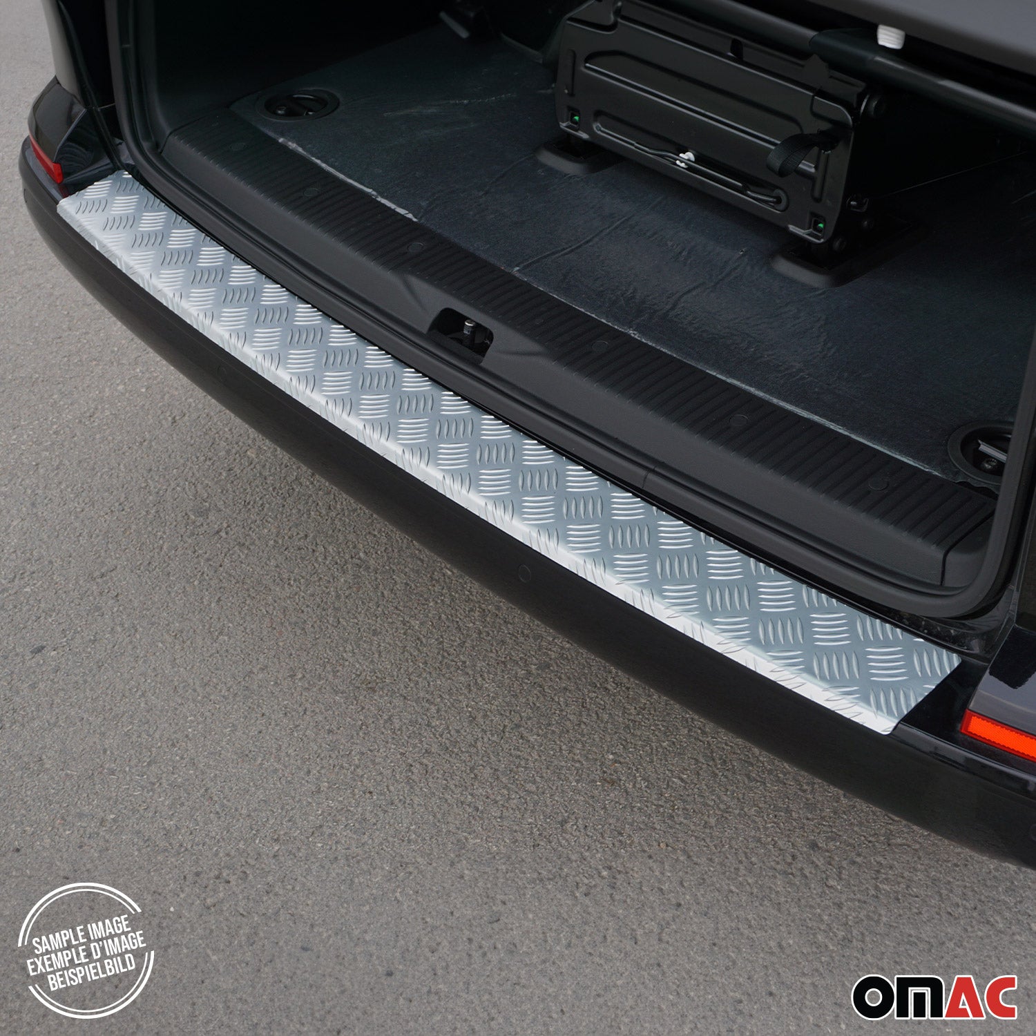 Protection de Pare-Chocs Arrière pour Opel Combo E Cargo 2019-2026 Alu Argenté