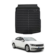 Tapis de coffre pour Volkswagen Passat B8 2014-2021 Noir 3D en Caoutchouc TPE