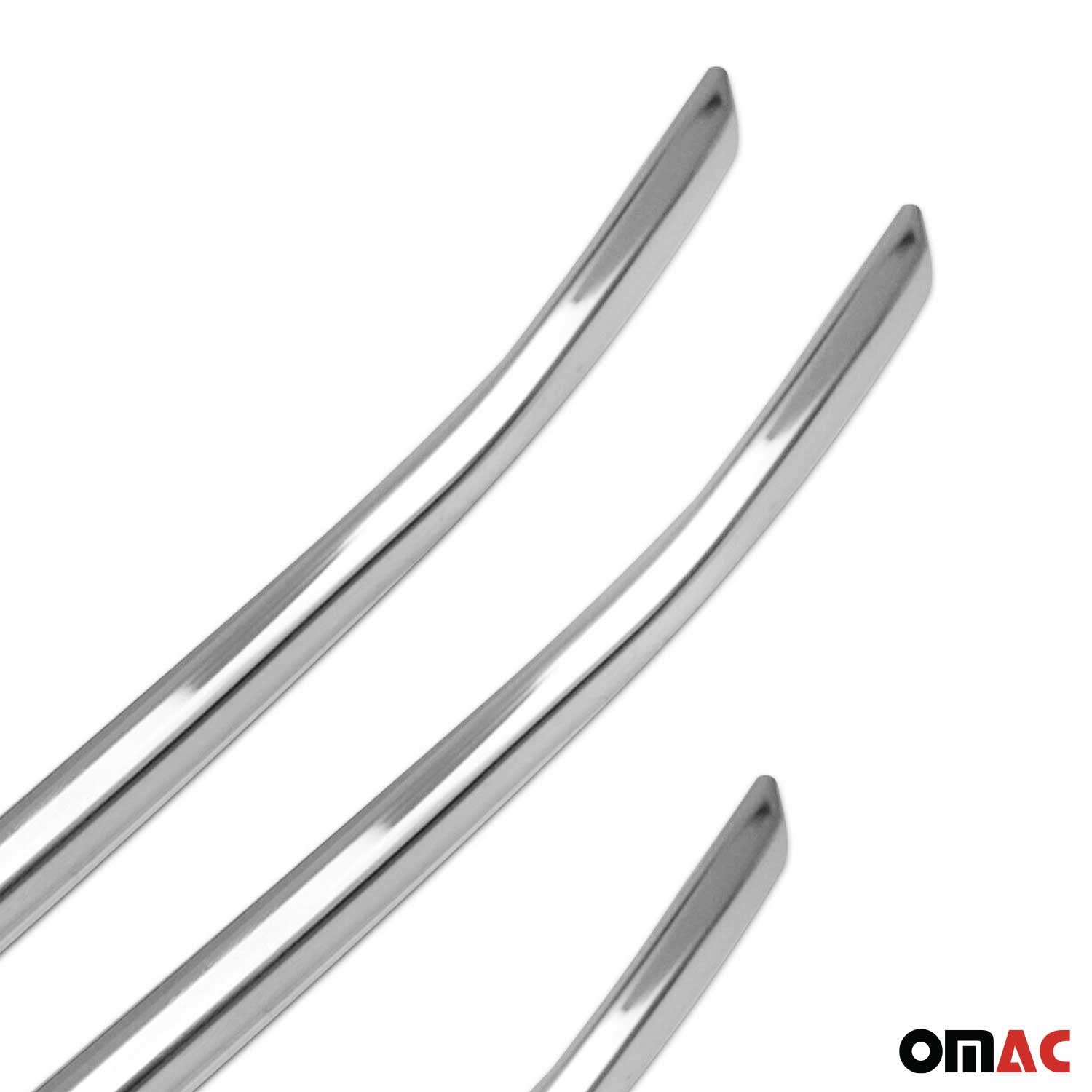 Moulure de Grille de Calandre pour Ford Transit 2018-2026 en Acier Chromé 4Pcs