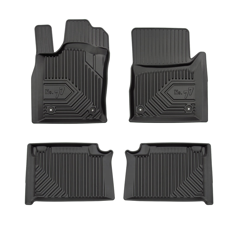 Tapis de Sol de Voiture pour Jeep Grand Cherokee IV 2016-2021 FL TPE Noir 4Pcs