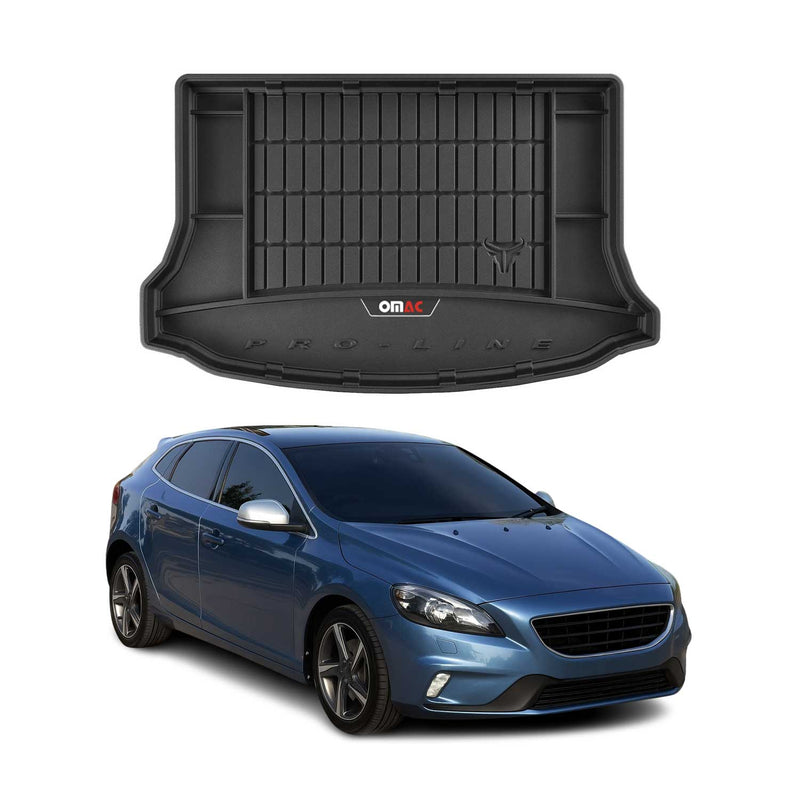 Tapis de Coffre pour Volvo V40 2012-2019 TPE Noir