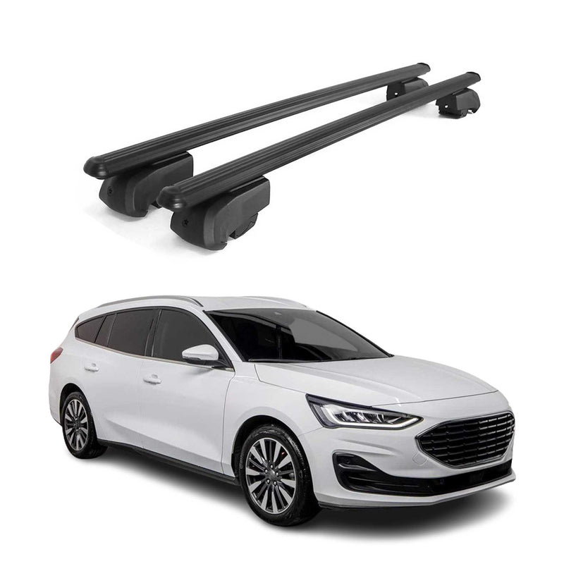 Barres de toit Transversales pour Ford Focus Turnier C519 2018-2025 ABE 2x