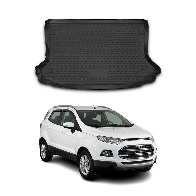 Tapis De Coffre pour Ford EcoSport PRE-FL 2013-2017 En Caoutchouc Noir