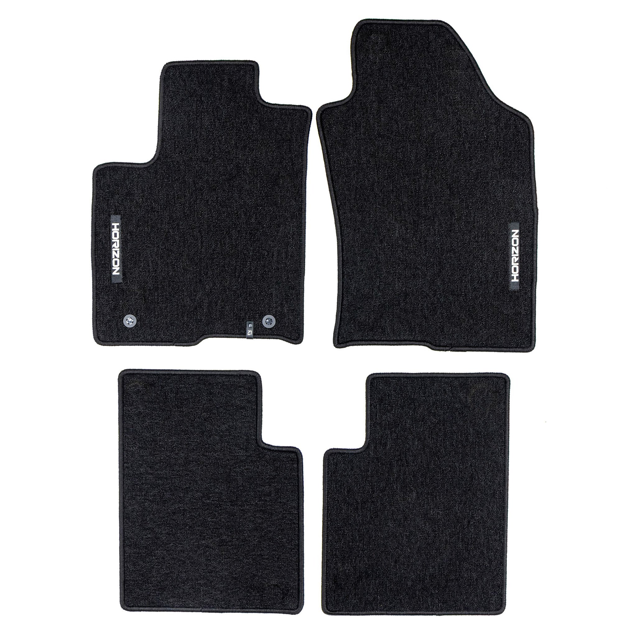 Tapis de Sol de Voiture pour Lancia Ypsilon III 2012-2024 Velours Noir 4Pcs