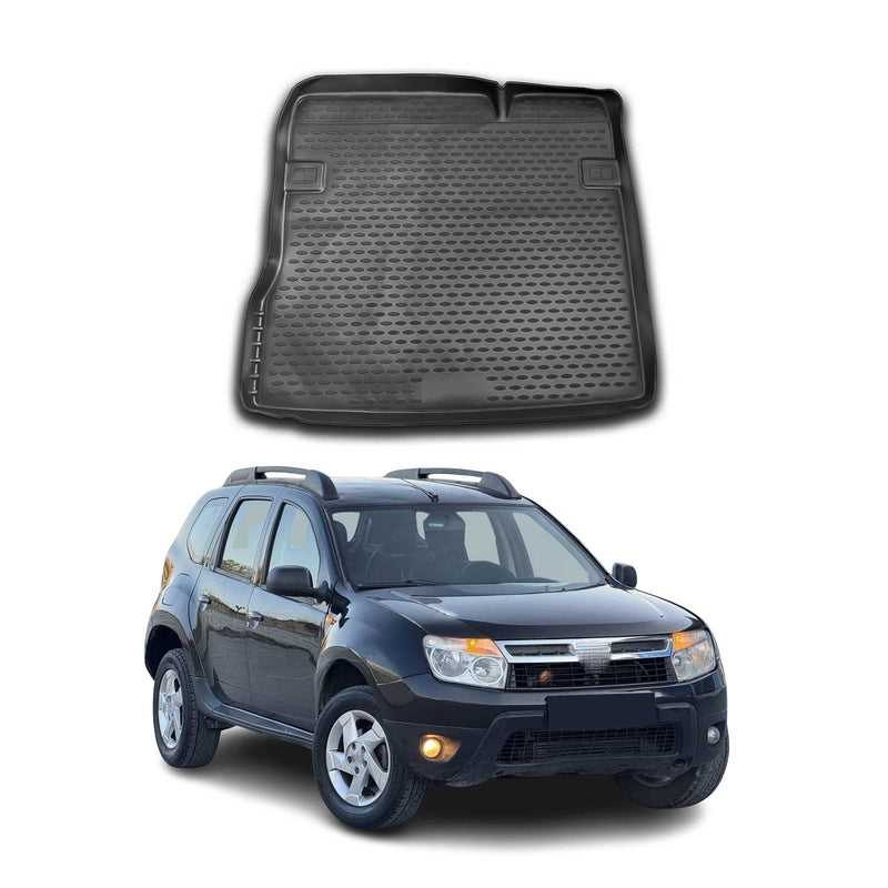 OMAC Tapis de coffre pour Dacia Duster 2010-2018 2WD sur mesure en caoutchouc